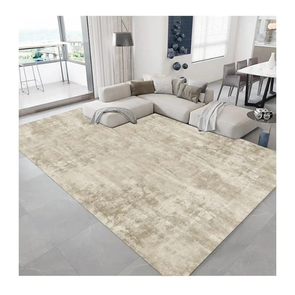 [S62muaz120x160] Light Beige Modern Rug – Simple and Minimalist Design Carpet Sw (120cm x 160cm ( 3.94ft x 5.25 ft ))