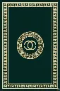 Luxury Style Green and Gold Medallion Rug Sw