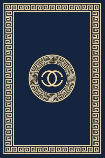 Luxury Style Navy Blue-Gold Medallion Rug Sw
