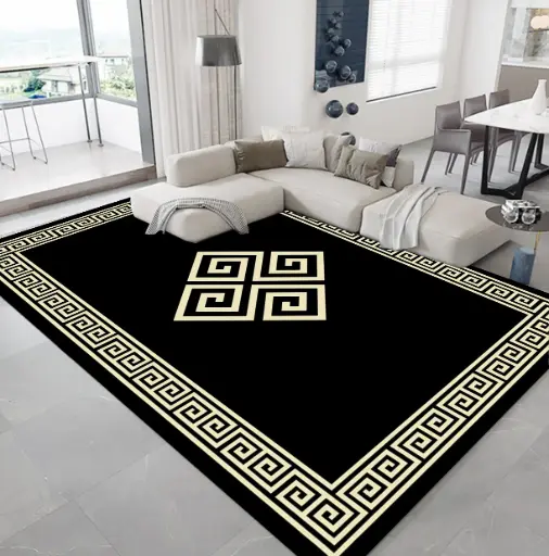 Modern Antique Carpet – Greek Motif Border and Centerpiece Rug Sw